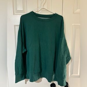 Green distressed American eagle crewneck